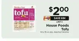 ShopRite House Foods Tofu offer