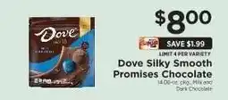 ShopRite Dove Silky Smooth Promises Chocolate offer