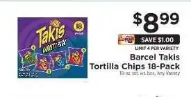 ShopRite Barcel Takis Tortilla Chips 18-Pack offer