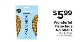 ShopRite Wonderful Pistachios No Shells offer