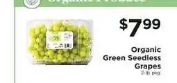 ShopRite Organic Green Seedless Grapes offer