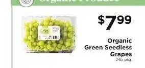 ShopRite Organic Green Seedless Grapes offer