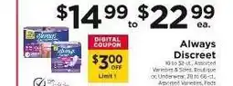 ShopRite Always Discreet offer