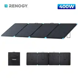 Walmart Renogy 400W Portable Solar Panel 16BB, IP68 Waterproof, Lightweight & Fast Installation offer