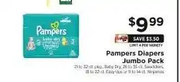 ShopRite Pampers Diapers Jumbo Pack offer