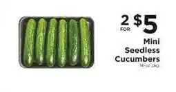 ShopRite Mini Seedless Cucumbers offer