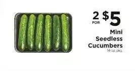 ShopRite Mini Seedless Cucumbers offer