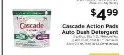 ShopRite Cascade Action Pads Auto Dish Detergent offer