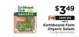ShopRite Earthbound Farm Organic Salads offer