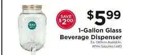 ShopRite 1-Gallon Glass Beverage Dispenser offer