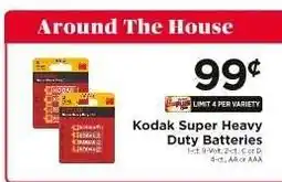 ShopRite Kodak Super Heavy Duty Batteries offer