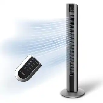 Walmart Lasko 48 Space-Saving Oscillating Performance Tower Fan with Remote, Gray, T48314, New offer
