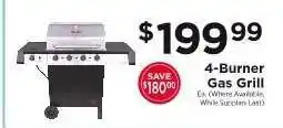 ShopRite 4-Burner Gas Grill offer