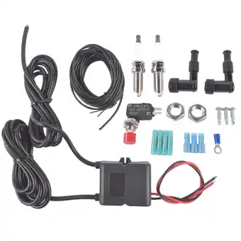 Walmart GELUOXI Flamethrower Kit Dual Exhaust for EFI Car Vehicles or Motorcycles w/ Open Pipes offer