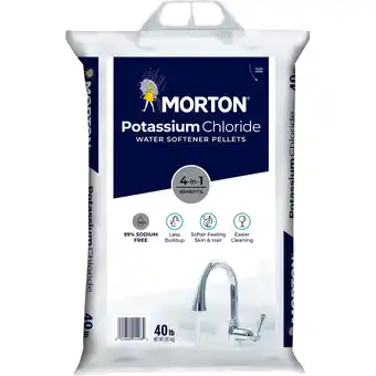 Walmart Morton Potassium Chloride Water Softener Salt Pellets, 40 lb. Bag offer