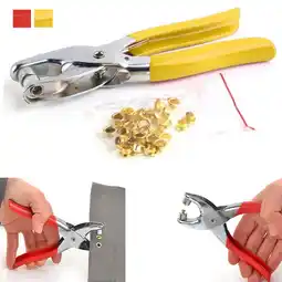 Walmart Eyelet Grommet Pliers Hole Punch Steel Fabric Paper Canvas Setter Repairing Kit offer