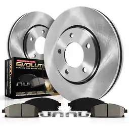 Walmart PowerStop Rear Stock Replacement Brake Pad and Rotor Kit Fits: HYUNDAI KIA Select Models KOE7507 offer