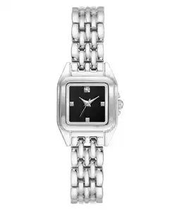 Walmart Time and Tru Heirloom Collection: Silver-Tone Bracelet Wristwatch with Black Sunray Dial for Women offer