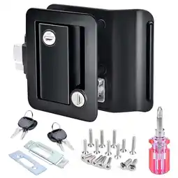 Walmart RV Entry Door Lock with Deadbolt and Keys for Camper Travel Trailer, Black offer