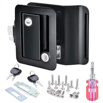 Walmart RV Entry Door Lock with Deadbolt and Keys for Camper Travel Trailer, Black offer