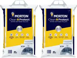 Walmart Morton Clean and Protect Water Softener Salt Pellets, 40 LB (Pack-2) offer
