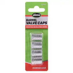 Walmart Slime Barrel Tire Valve Caps Quicksilver, Anodized Aluminum - 20326w offer