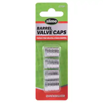 Walmart Slime Barrel Tire Valve Caps Quicksilver, Anodized Aluminum - 20326w offer