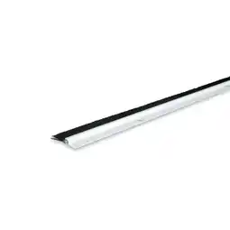 Walmart Vinyl Door Sweep White W/Black Fiber Brush | Polar Bear Weather Stripping offer