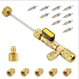 Walmart Valve Core Remover Wrench Air Conditioning Line Repair Tools for Hvac R32 R410A C offer
