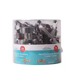 Walmart Way to Celebrate Alphabet and Numbers Cookie Cutter Set, Stainless Steel, 36 Ct offer