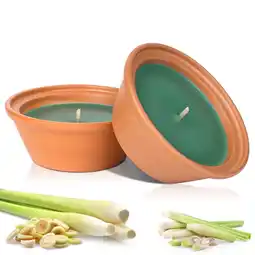 Walmart Aottom Citronella Jar Candles Outdoor Burn for 150h Summer Garden Yard 2 Pack Soy Wax offer