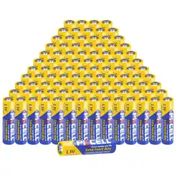 Walmart PKCELL AAA 1.5V Battery, Triple A Carbon Zinc Batteries100 Pack offer
