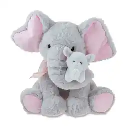Walmart Mother's Day Large Gray Mom and Me Elephant Plush, 16 in, by Way To Celebrate offer
