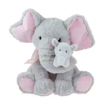 Walmart Mother's Day Large Gray Mom and Me Elephant Plush, 16 in, by Way To Celebrate offer