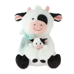 Walmart Mother's Day Large Black and White Mom and Me Cow Plush, 13.5 in, by Way To Celebrate offer