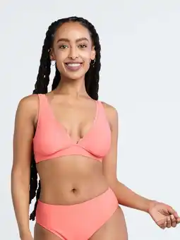 Walmart Time and Tru Women's and Women's Plus Scalloped Bikini Top, Sizes S-3X offer