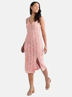 Walmart Madden NYC Space Dye Crochet Dress, Womens offer