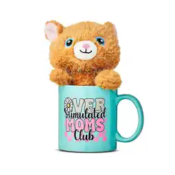 Walmart Mother's Day Cat Plush in Moms Club Mug, by Way To Celebrate offer
