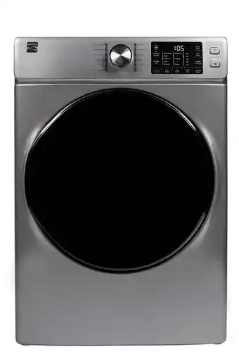 Walmart 8.0 cu. ft. Electric Dryer w/ Steam - Metallic offer