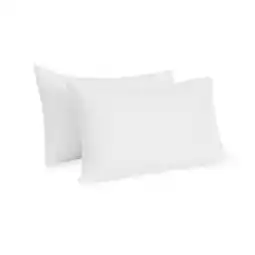 Walmart Yalamila Cooling Pillowcases 100% Cotton Hotel Set of 2 Pack Queen Pillow Cases ,20x30 inches, White offer
