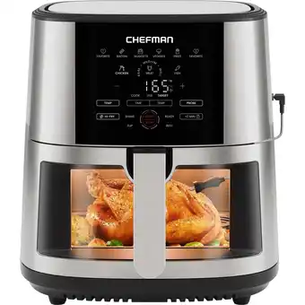 Walmart Chefman ExacTemp 8-Quart Easy-View Air Fryer with Wired Cooking Thermometer Stainless Steel, New offer