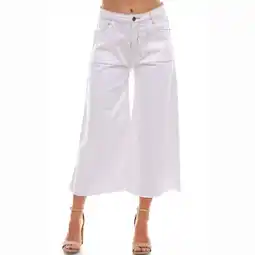 Walmart Angel Premium Women's Contrast Stictch Wide Leg Capri offer