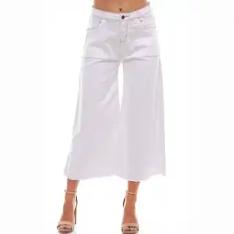 Walmart Angel Premium Women's Contrast Stictch Wide Leg Capri offer