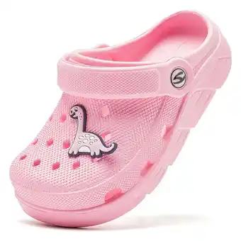 Walmart HOBIBEAR Boys Girls Garden Clogs Kids Slip On Beach Shoes Children Sandals for Indoor Outdoor offer