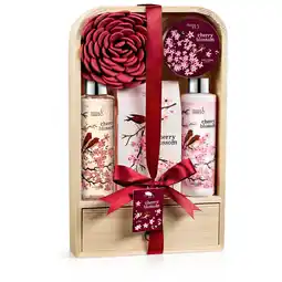 Walmart Freida and Joe Luxury Gift Baskets Elegant Modern Cherry Blossom 6pc Bath and Body Gift Set offer