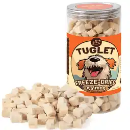 Walmart TUGLET Freeze Dried Dog and Cat Treats, Raw Single Ingredient Salmon Bites Dog Food Toppers, 3.9 oz offer