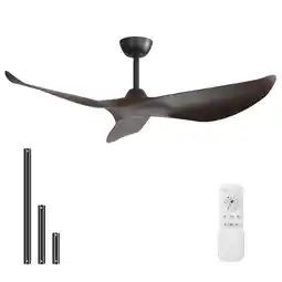 Walmart Sofucor 52 Inch Low Profile Flush Mount Modern Ceiling Fan with Remote offer