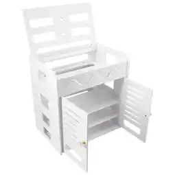 Walmart Double Door Desktop Router Storage Box Router Rack 4-layer Box Rack Cable Management offer