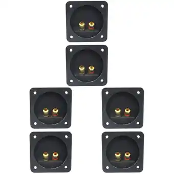 Walmart Raindrops 6 pcs Loudspeaker Terminal Connectors 2-way Connector Replacement Parts offer