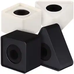 Walmart 2 Sets ABS Cube Miccrophone Logo Stations Triangular Mic Interview Logo Flag Stations offer